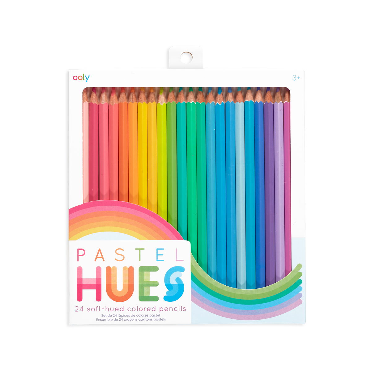 Pastel Hues Colored Pencils - Set of 24