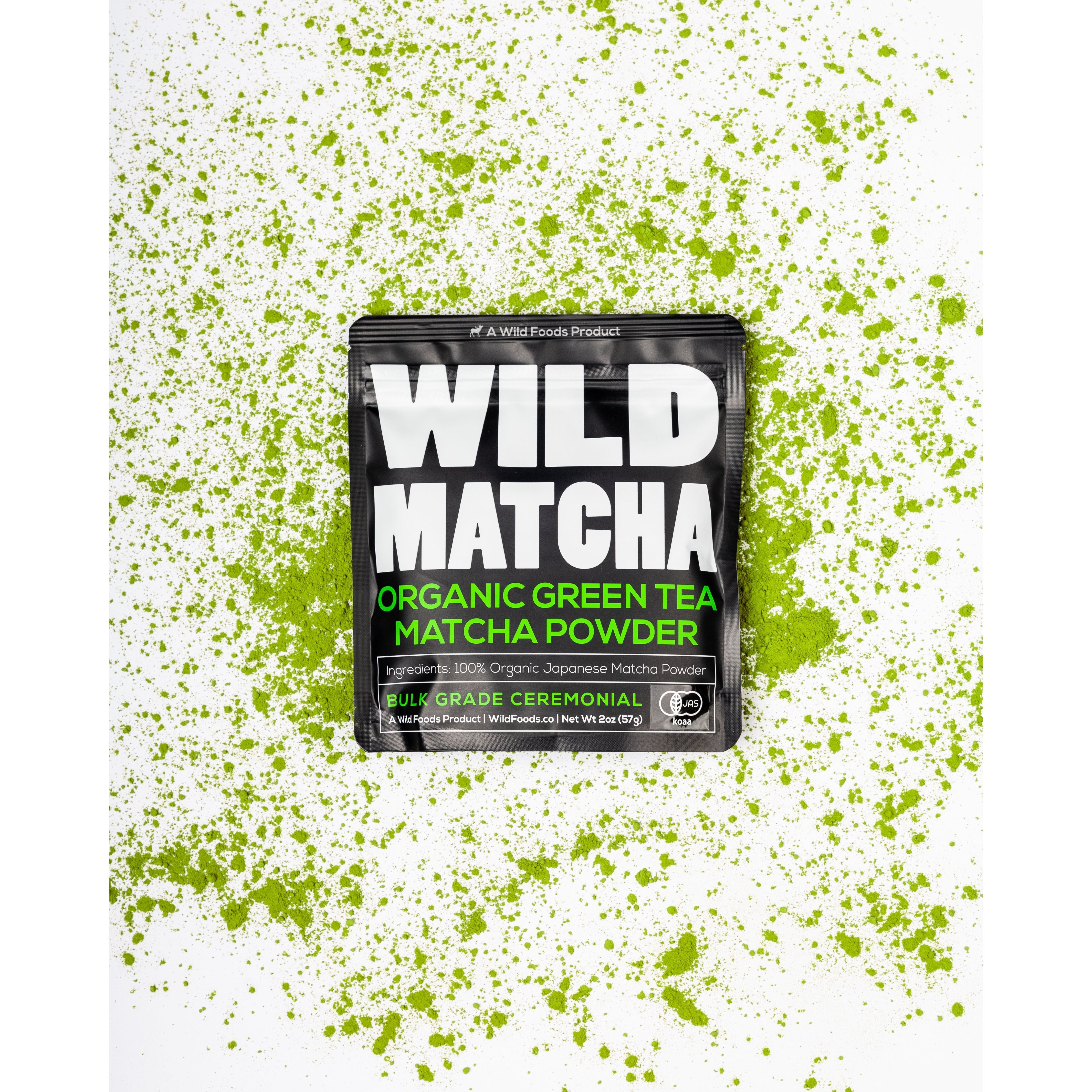 Matcha, 114 servings - Ceremonial Grade, Sustained Energy and Mood Enhancer by Wild Foods