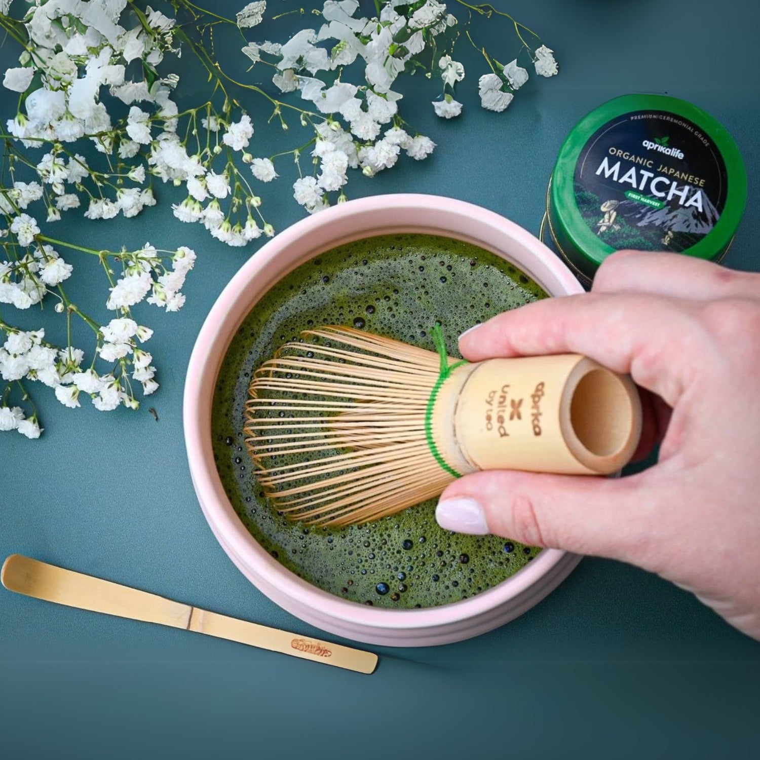 Matcha Bamboo Whisk Set by Aprika Life