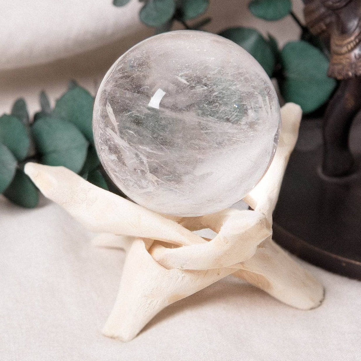 Clear Quartz Sphere with Tripod