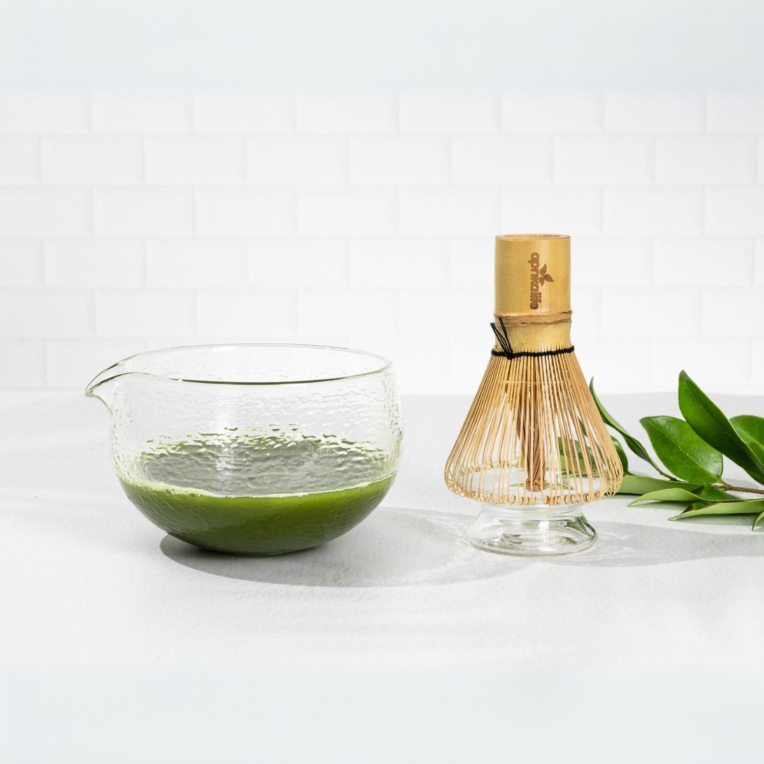 Textured Glass Matcha Set by Aprika Life