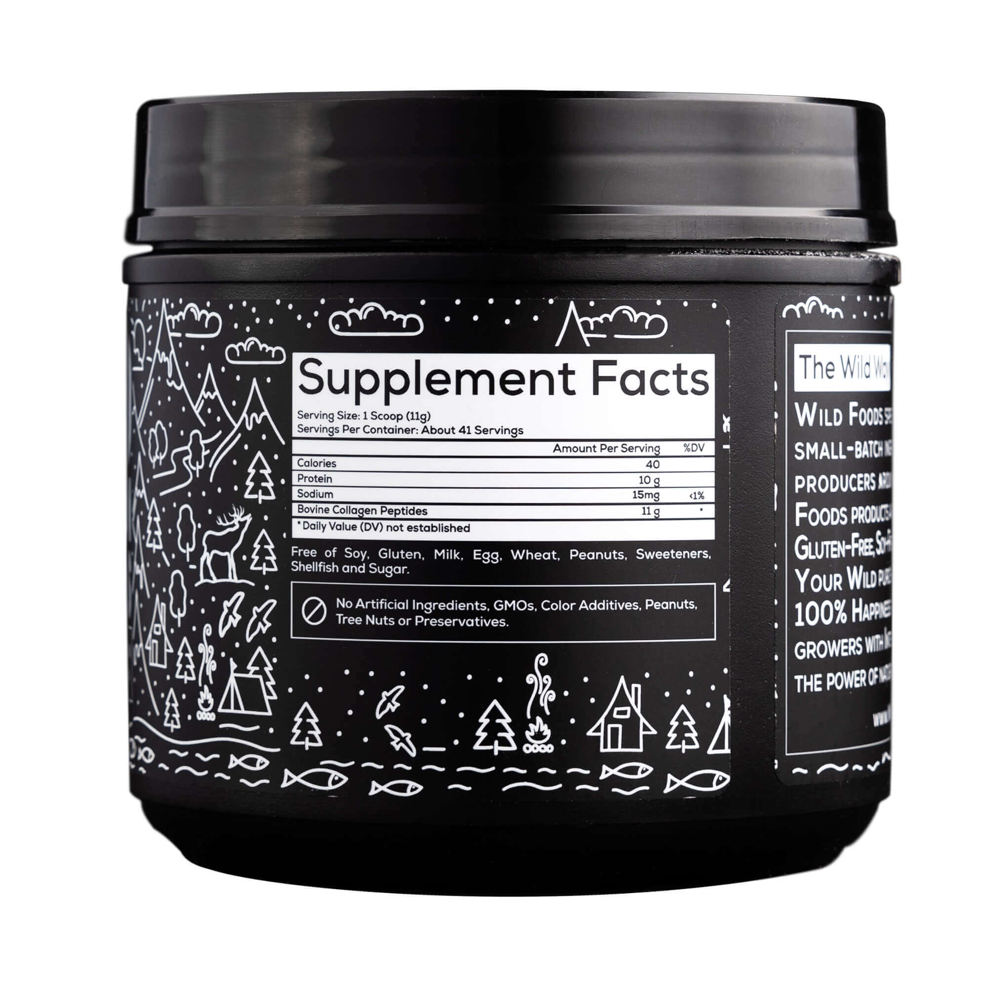 Grass-fed Collagen Peptides Powder, 16oz - Brazilian Bovine Sourced