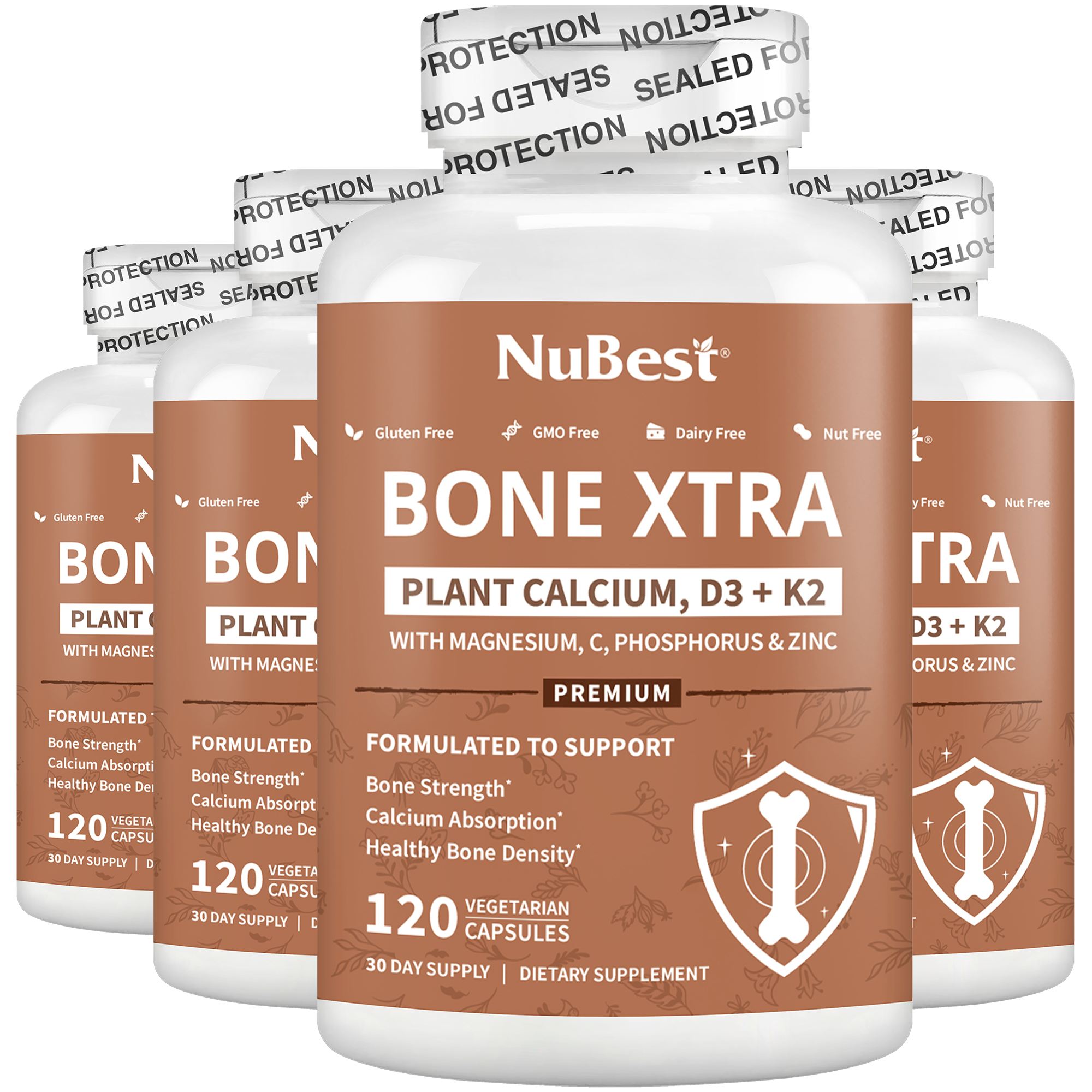 Bone Xtra, Plant-Based Formula for Teens & Adults, 120 Vegan Capsules