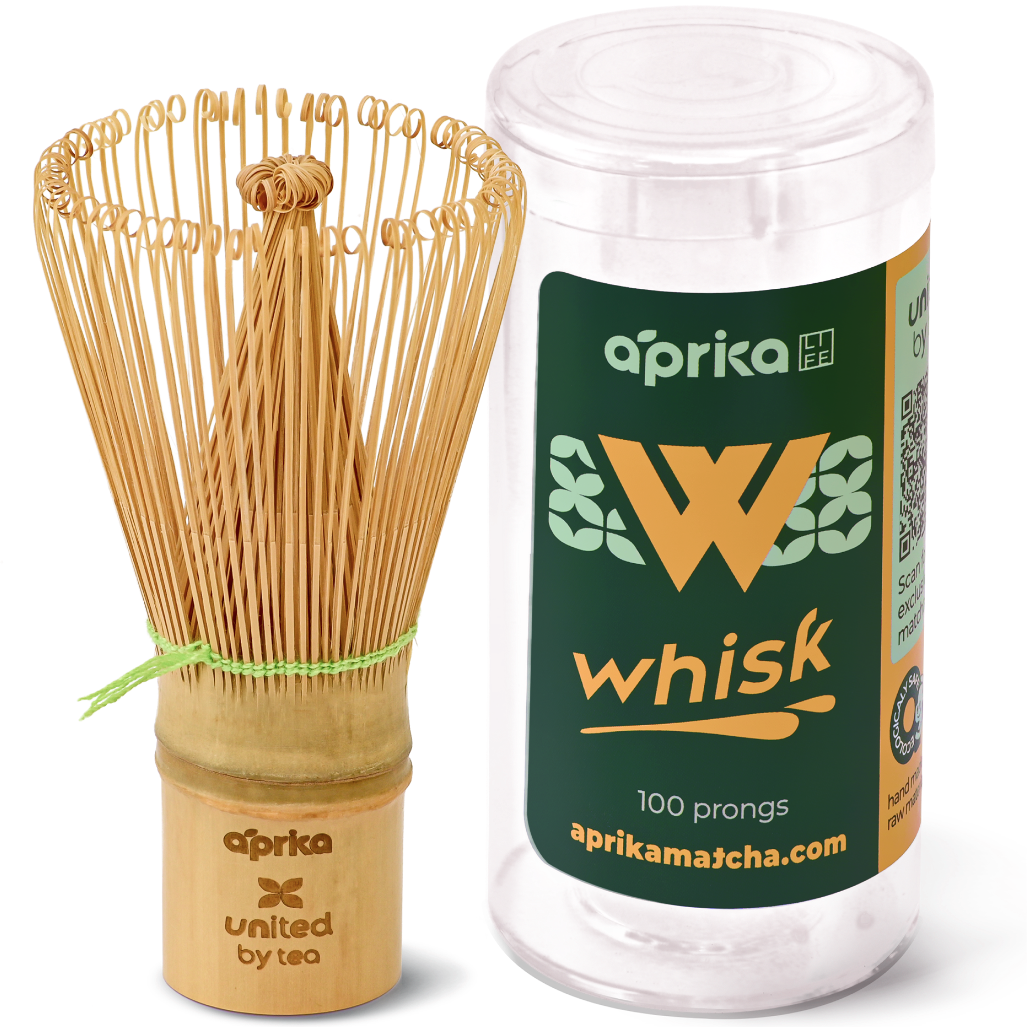 Bamboo Matcha Whisk (100 Prongs) by Aprika Life